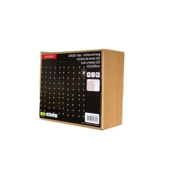 Dameco LED Lichtervorhang Sterne, Outdoor, 100 LED, BxH: 2.25x2m, Timer