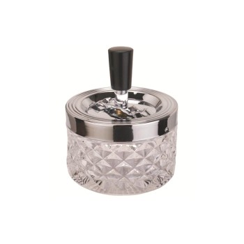 Dameco Schleuder-Aschenbecher transparent, D: 9.5cm, Material: Glas Dameco Schleuder-Aschenbecher transparent, D: 9.5cm, Material: Glas