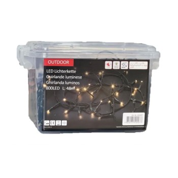 Dameco LED Outdoor LK, L: 48m, 800 LED, warm white Dameco LED Outdoor LK, L: 48m, 800 LED, warm white