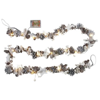 Dameco LED Girlande Holz, 20 LED with Tannenzapfen Dameco LED Girlande Holz, 20 LED with Tannenzapfen