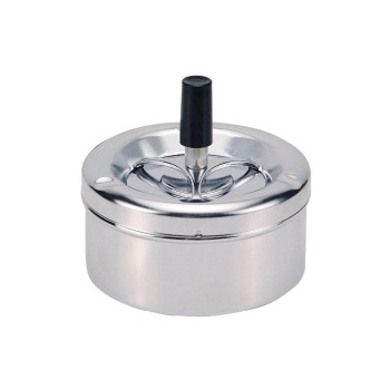 Dameco Schleuder-Aschenbecher chrome, D:11 H:10cm, Metall verchromt Dameco Schleuder-Aschenbecher chrome, D:11 H:10cm, Metall verchromt