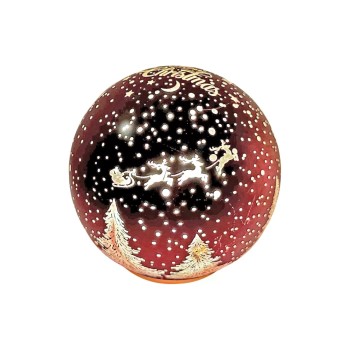 Dameco LED Glasdekoration 12x11cm rot, 10 LED ww, inkl. Timer 6/18h, exkl. 3xAA Dameco LED Glasdekoration 12x11cm rot, 10 LED ww, inkl. Timer 6/18h, exkl. 3xAA