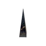 Dameco LED Pyramide Metall 10x10x40cm, 20 LED ww, inkl. Timer 6/18h, exkl. 3xAA
