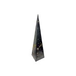 Dameco Décoration de table Pyramide Forest, 30 LED, 50 cm, noir