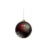 Dameco Boule de Noël 8 LED, Ø 12 cm, rouge