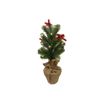 Dameco LED Weihnachtsbaum20x45cm, 10 LED ww, with Timer 6/18h, exkl. 2xAA Dameco LED Weihnachtsbaum20x45cm, 10 LED ww, with Timer 6/18h, exkl. 2xAA