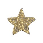 Dameco Figurine LED étoile, 120 LEDs, 8 x 38 cm, argenté