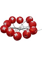 Dameco LED Lampion Lichterkette indoor, LED ww, Timer 6h/8h, exkl. Batterien 2x AA