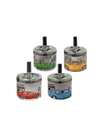 Dameco Cendrier avec couvercle centrifuge Retro Car Set Multicolore