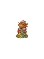 Dameco LED Bœuf Highland assis 26 cm x 26 cm x 36 cm
