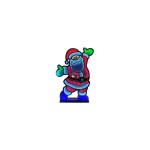 Dameco Figurine LED Père Noël effet Infini, 5 cm x 42.5 cm x 61 cm