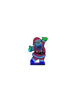 Dameco LED Figur Santa Infinity Effekt 60cm, LED ww, with Timer 6/18h, IP55