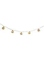 Dameco LED Lichterkette silver Stern 180cm, LED ww, with Timer 6/18h, exkl. 3x AA
