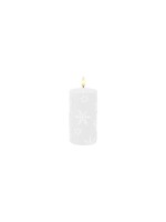 Dameco Bougie LED flocon de neige, 7.5 cm x 15 cm