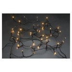 Dameco LED Outdoor Lichterkette 3.75m, LED ww, inkl. Timer 6/18h, exkl. 3x AA
