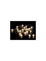 Dameco LED Micro Draht Balls 190cm, LED ww, with Timer 6/18h, exkl. 2x AA