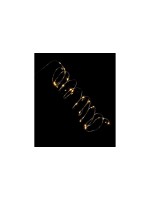Dameco LED Micro Draht Lichterkette 190cm, LED ww, with Timer 6/18h, exkl. 3x AA