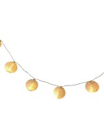 Dameco LED Solar Lichterkette Weissen Nylon, with LED warmweiss, solar panel