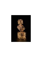 Dameco LED Geschenkbox, Outdoor, gold, Metall, 350 LED