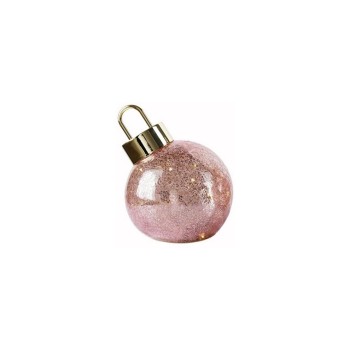 Dameco LED Glas Kugel, rosa, zum Aufstellen, D:12cm Dameco LED Glas Kugel, rosa, zum Aufstellen, D:12cm