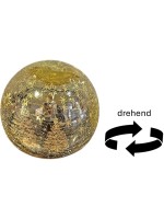 Dameco Boule Dameco LED en verre « Crackle » dorée