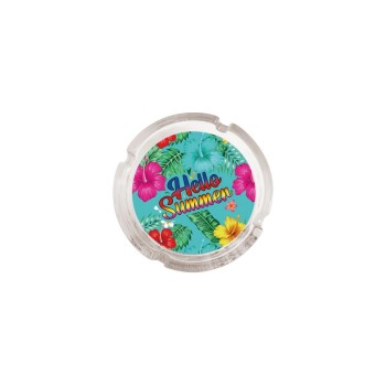 Dameco Aschenbecher Hello Summer, 10x3.5 cm (DxH), Glas