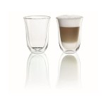 De'Longhi Verre à latte macchiato 220 ml, 2 Pièce/s, Transparent