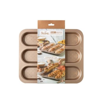 Decora Moule à pain 38 x 32 cm, or rose
