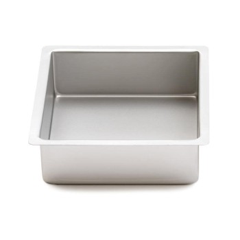 Decora Plat à four carré Profi 25 x 25 cm, argent