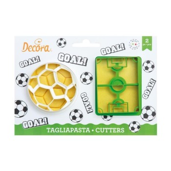 Decora Kits d’emporte-pièces 2 pièces, ballon de foot