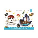 Decora Kits d’emporte-pièces 2 pièces, Set de pirates n° 2