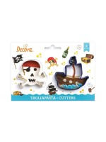 Decora Kits d’emporte-pièces 2 pièces, Set de pirates n° 2