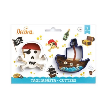Decora Kits d’emporte-pièces 2 pièces, Set de pirates n° 2