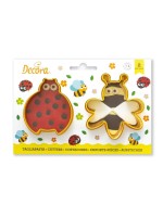 Decora Kits d’emporte-pièces 2 pièces, coccinelle et abeille