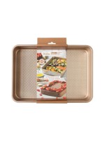 Decora Moule de cuisson Or rose, 34.7 x 24.5 x 5.5 cm