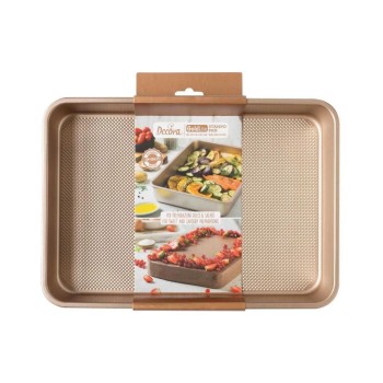 Decora Moule de cuisson Or rose, 34.7 x 24.5 x 5.5 cm