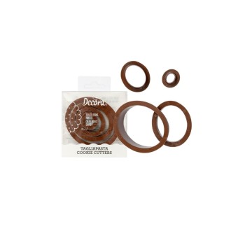 Decora Kits d’emporte-pièces Cercles ovales, 4 pièces