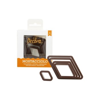 Decora Kits d’emporte-pièces En forme de losange, 5 pièces