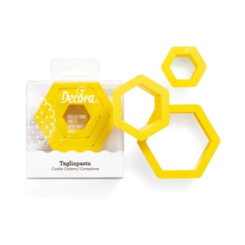 Decora Kits d’emporte-pièces Hexagone, 3 pièces