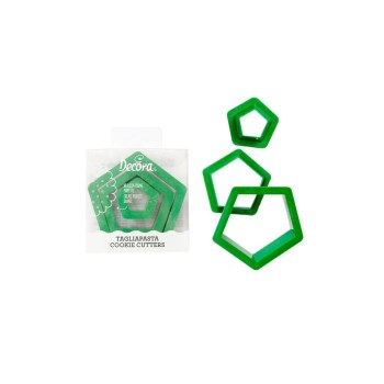 Decora Kits d’emporte-pièces Pentagone, 3 pièces