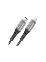 DeleyCON Lightning-USB-C Kabel 50cm, SW-GR, Apple MFI zertifiziert und lizenziert