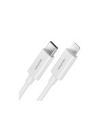 DeleyCON Lightning-USB Kabel 0.15m, Weiss, USB-Ladekabel, MFI zertifiziert