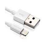 DeleyCON Lightning-USB cable 1m, white, Apple MFI zertifiziert and lizenziert
