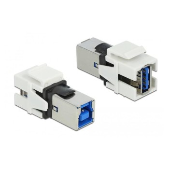 Delock Keystone USB3.0 A-Buchse - B-Buchse, for USB3.0 Geräte, white Delock Keystone USB3.0 A-Buchse - B-Buchse, for USB3.0 Geräte, white