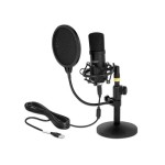 Delock Microphone à condensateur USB pour les jeux et le podcasting