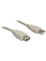 Delock USB2.0-Verlängerungscable, 1.8m, USB-A Verlängerung, grey