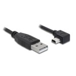 Delock Câble USB 2.0 coudé à 90 USB A - Mini-USB B 3 m