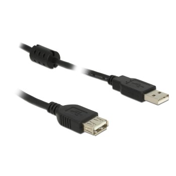 Delock USB2 Verlängerungscable A-A, 0.5m, USB-A Verlängerung, black  Delock USB2 Verlängerungscable A-A, 0.5m, USB-A Verlängerung, black