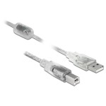 Delock Câble USB 2.0 avec noyau de ferrite USB A - USB B 1 m