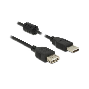 Delock USB2 Verlängerungscable A-A, 1m, USB-A Verlängerung, black  Delock USB2 Verlängerungscable A-A, 1m, USB-A Verlängerung, black